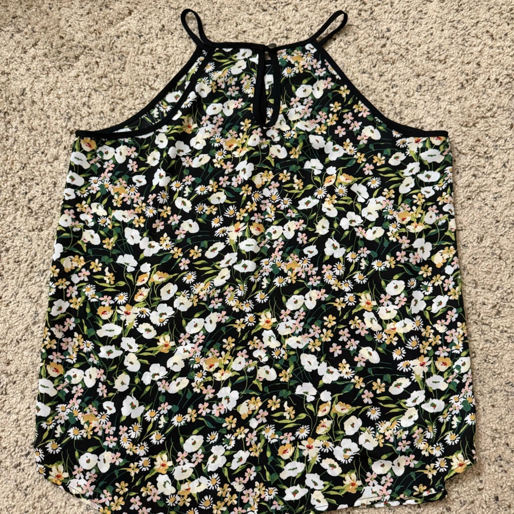 PaperMoon Floral Halter Neck With Cutouts Top Size Small - Picture 9 of 10